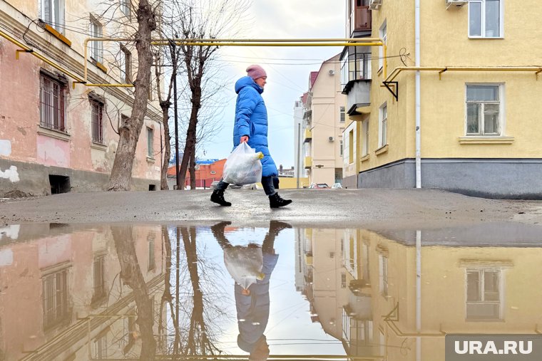 В Кургане полностью сошел снежный покров