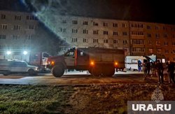В здание загорелись электрощитки