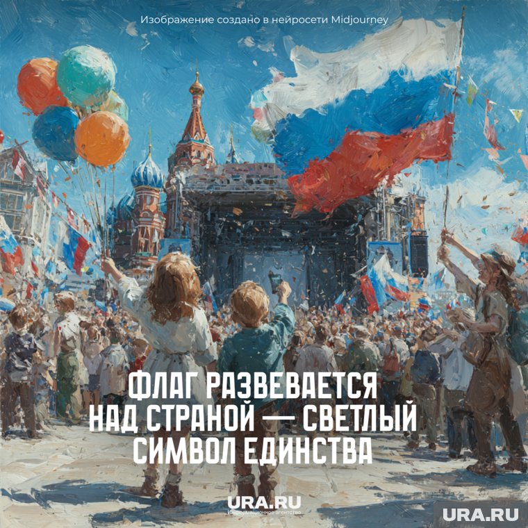 Белый — чистота, синий — вера, красный — сила. Вот формула России!