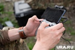 МЧС при работах у обрушенной части дома в Астрахани использует БПЛА