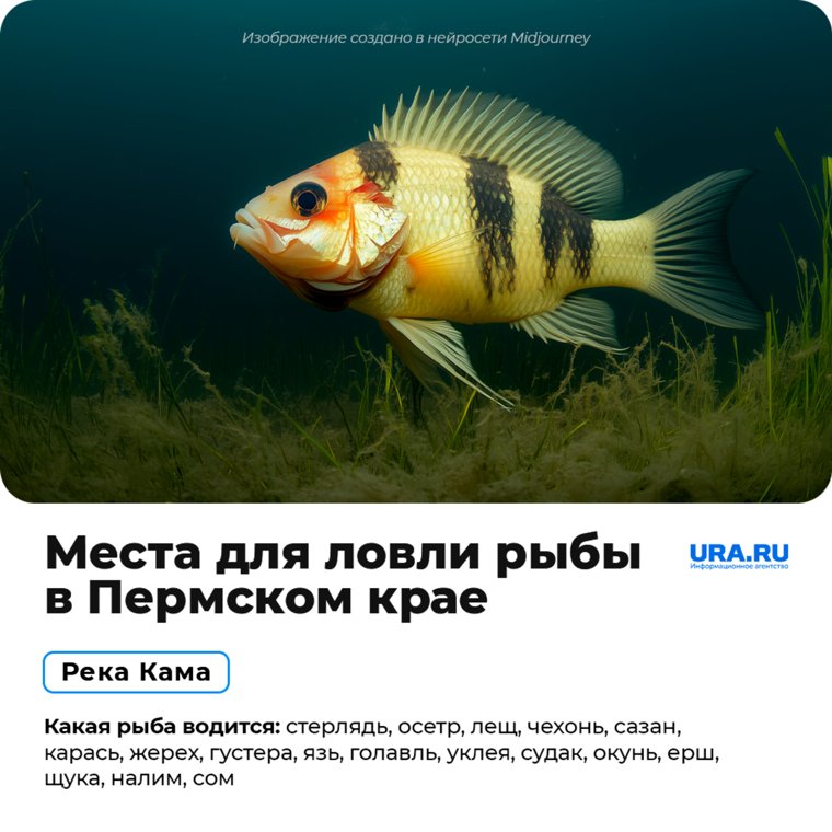 Места для ловли рыбы в Пермском крае