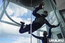 Комплекс предоставляет услуги по полетам в аэротрубе