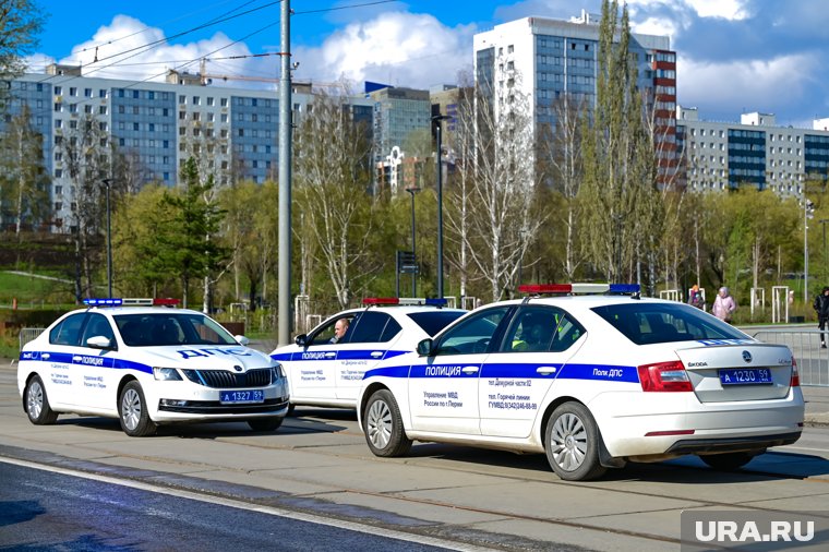 Пермяки заметили десятки автомобилей ДПС с мигалками на дорогах города