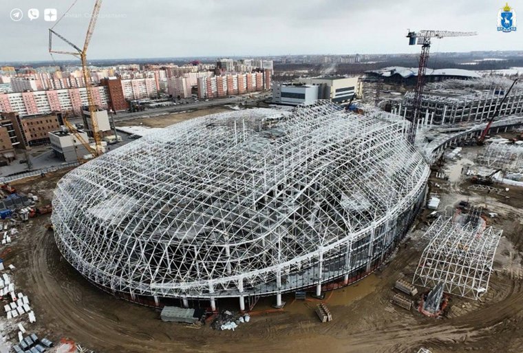 Крыша галереи будет напоминать снежные дюны