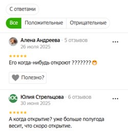 Пользователи онлайн-справочника спрашивают про открытие ресторана