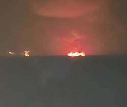 Три активных пожара возле побережья Ирана