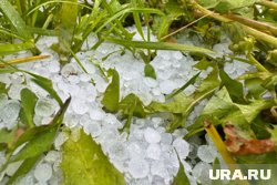 Один из подмосковных городов накрыло градом