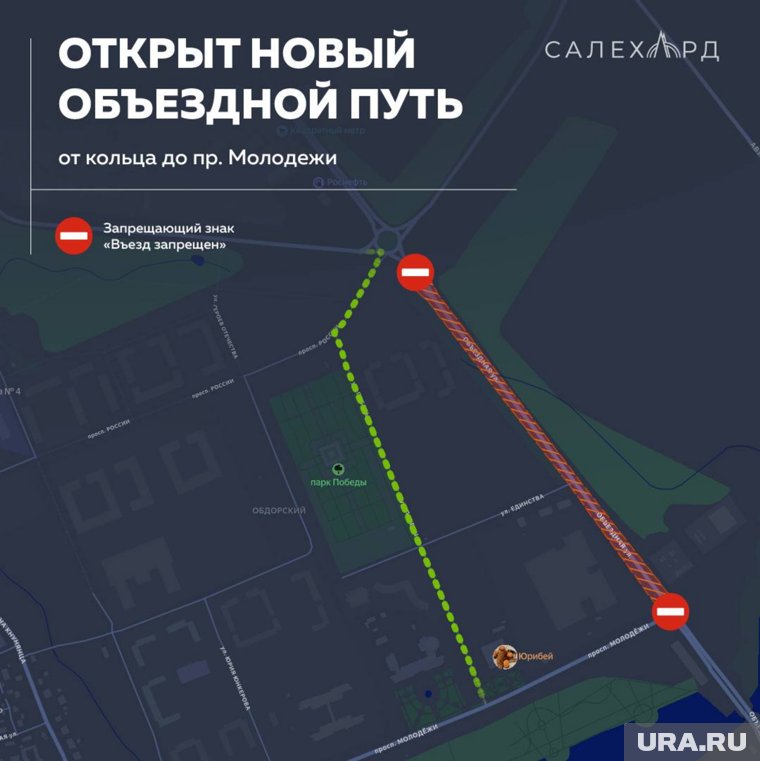 Схема объездного пути