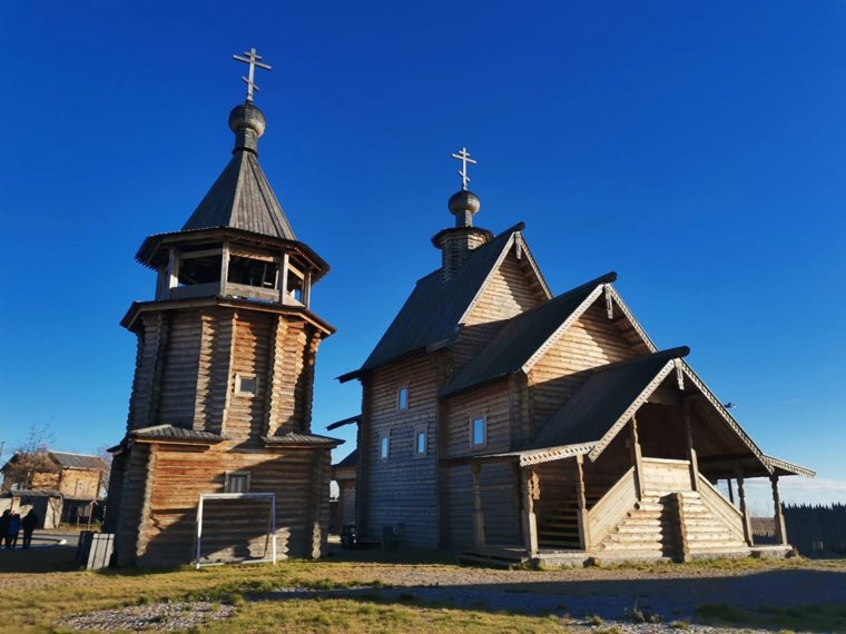 Обдорский острог, 2024 год, восстановлен в 1990-х по старинным рисункам