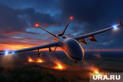 От взрыва дрона загорелся автомобиль