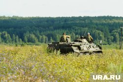 ВС РФ уничтожили украинский БТР под Харьковом