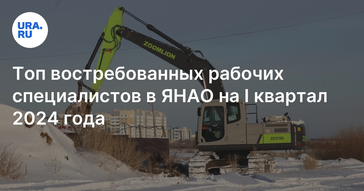 Самые востребованные рабочие профессии в ЯНАО по данным «АвитоРабота»