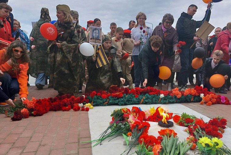 Возложение цветов в Аромашево