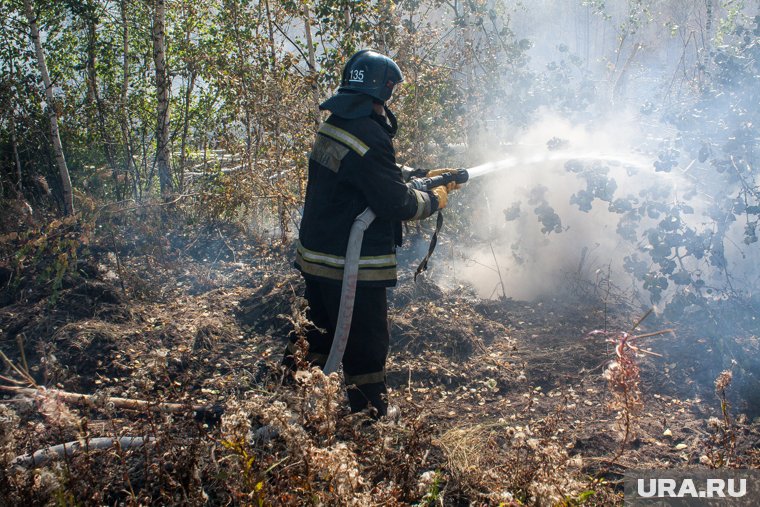 В Забайкалье тушат пожар в детском лагере