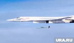 Запуск X-101 со стратегического бомбардировщика-ракетоносца Ту-160