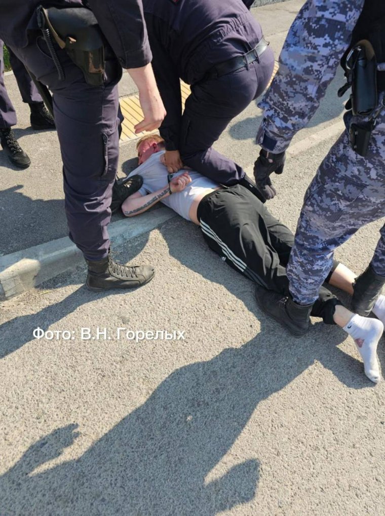Задержанный мужчина