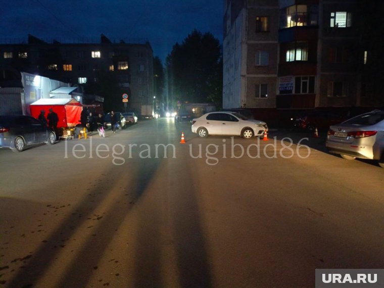 Авария произошла в одном из дворов