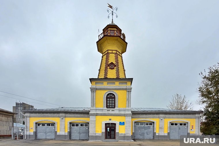 Здание пожарной части в Кургане