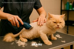 Самое главное при стрижке кошек избавиться от колтунов