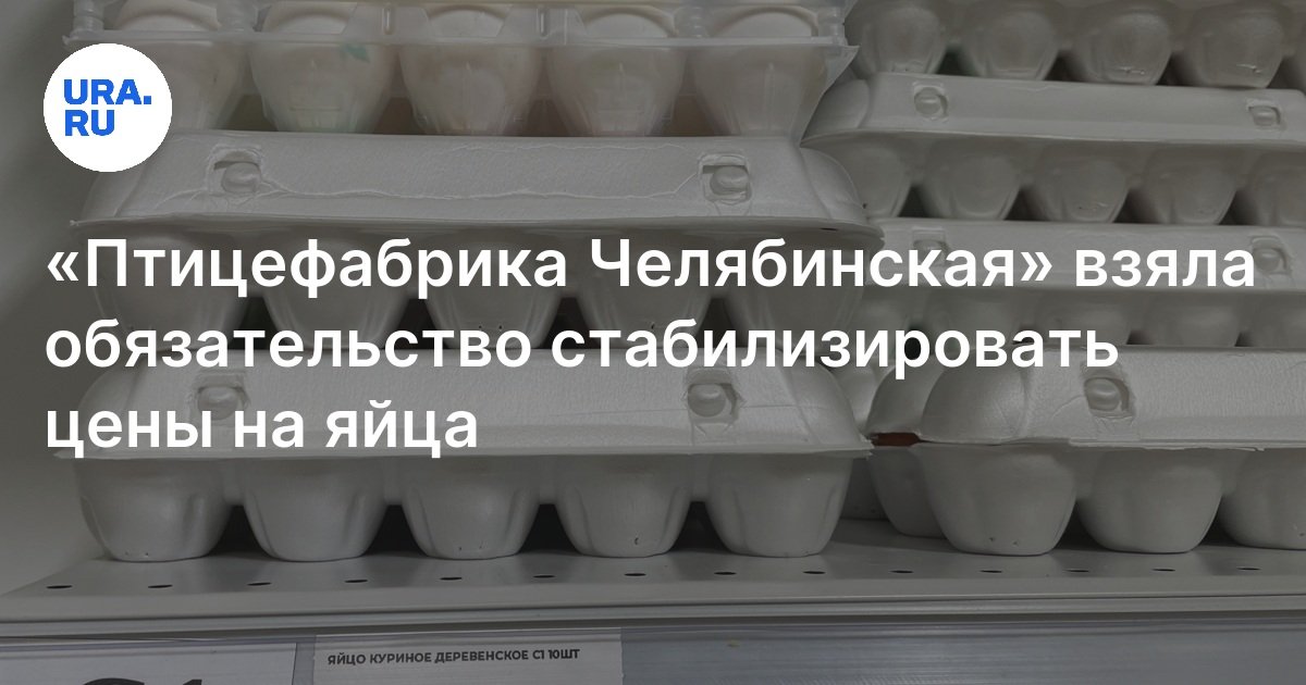 Цены на яйца пообещала стабилизировать «Птицефабрика Челябинская»
