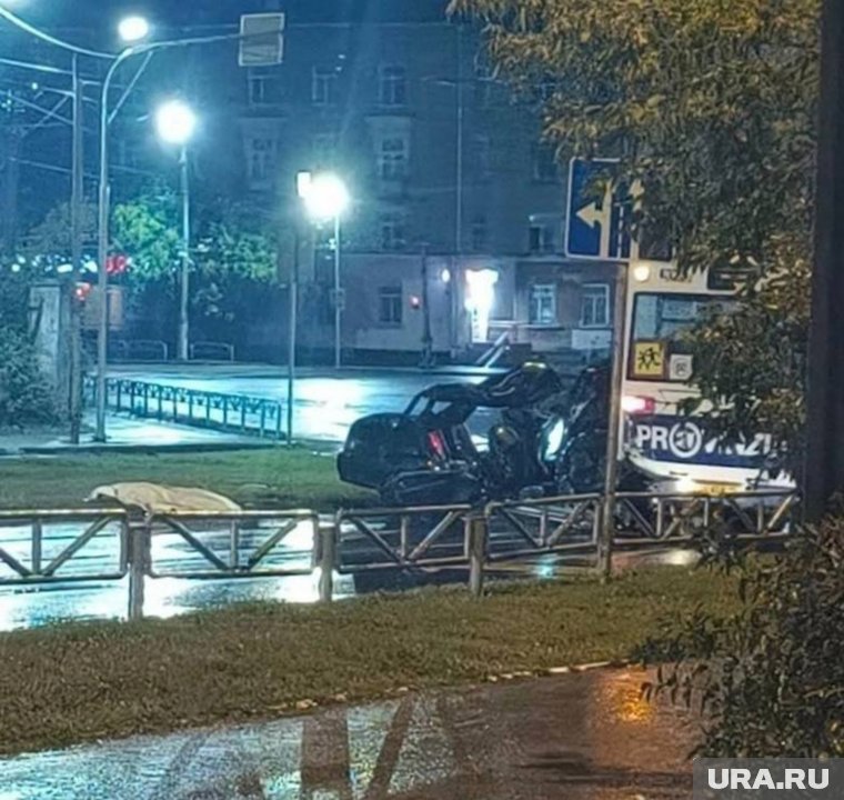 Автоавария произошла ночью