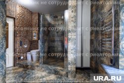 Помимо санузла в квартире сделали сауну