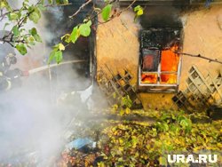 Пожар произошел в деревянном частном доме 
