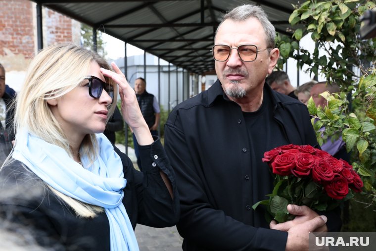 Актер Марат Башаров на церемонии прощания с Романом Мадяновым