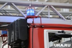 На месте работают пожарные