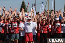 В забеге принимают участие и возрастные салехардцы