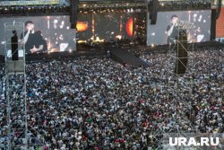 Такое количество людей собралось на стадионе