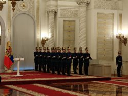 Торжественная церемония проходит в эти минуты в Кремле
