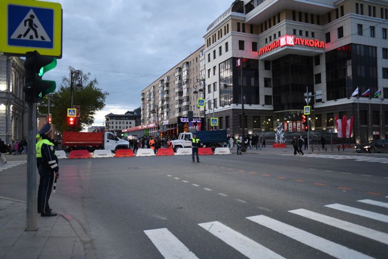 Повторное перекрытие улиц в центре Тюмени