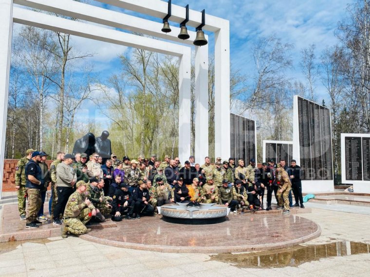 Патриотическое мероприятие ветеранов СВО на площади «Памяти» 1 мая