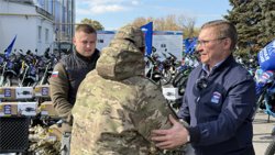 Якушев передал военную технику бойцам СВО в Ростове-на-Дону
