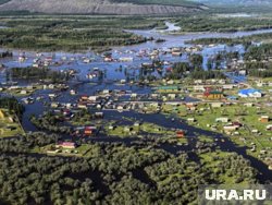 Пять сел и дороги подтопило в Оймяконском районе, где из-за обильных осадков из берегов вышли три реки