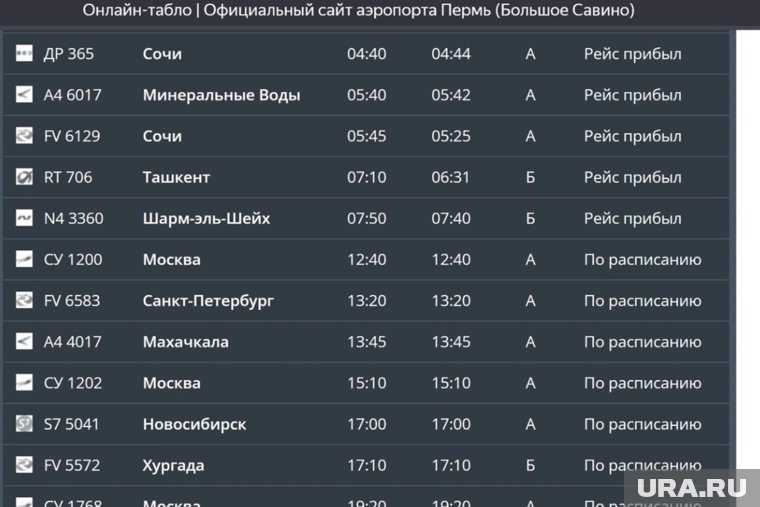 Отправление самолета в южный курортный город было запланировано на 20:40 7 октября