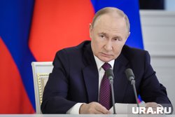 Путину во время переговоров подарили картину