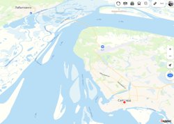 От Салехарда до переправы порядка 10 километров