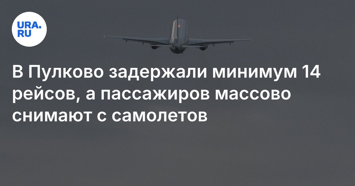 В Пулково задержали минимум 14 рейсов, а пассажиров массово снимают с ...