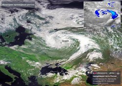 Циклон «Корнелиус» показали из космоса