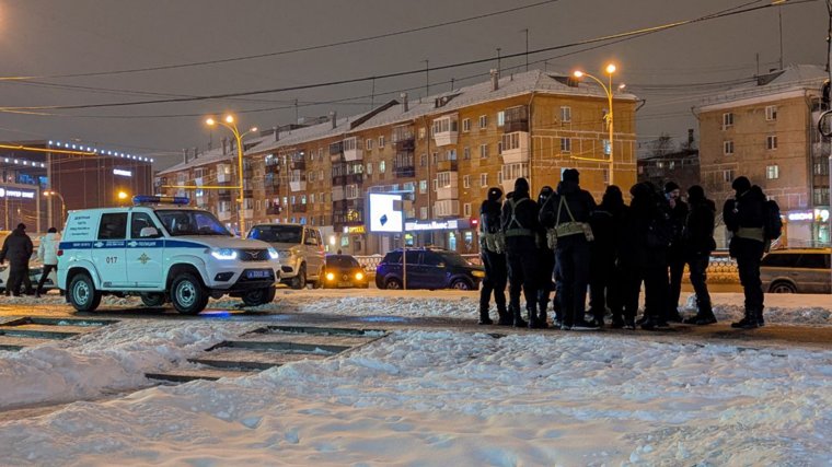 На месте ограбления много полицейских