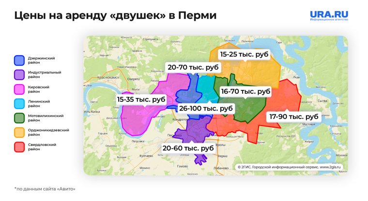 Самые дешевые квартиры находятся в Закамске и на Гайве