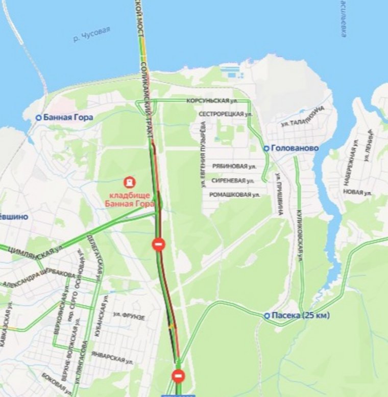 Дорожно-транспортного происшествия, судя по карте, нет