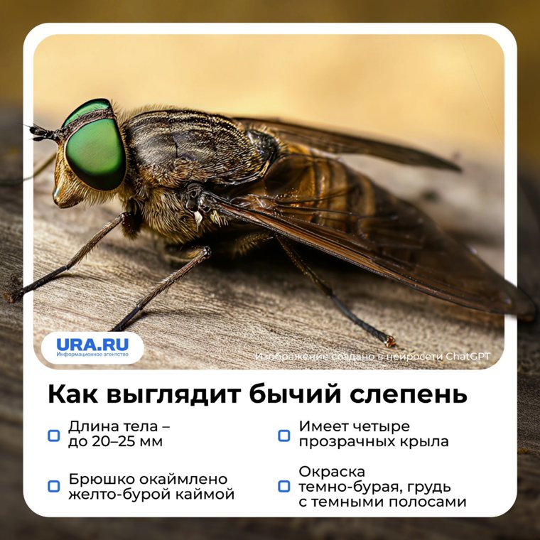 Бычий слепень опасен для животных и людей