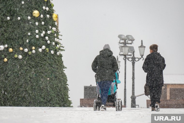 В новогоднюю ночь в Перми ожидаются снегопад и сильный ветер