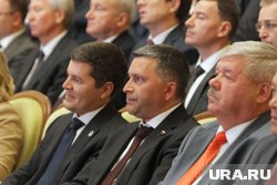 Дмитрий Артюхов, Дмитрий Кобылкин и Юрий Неелов встретились на юбилее Нового Уренгоя (фото из архива)