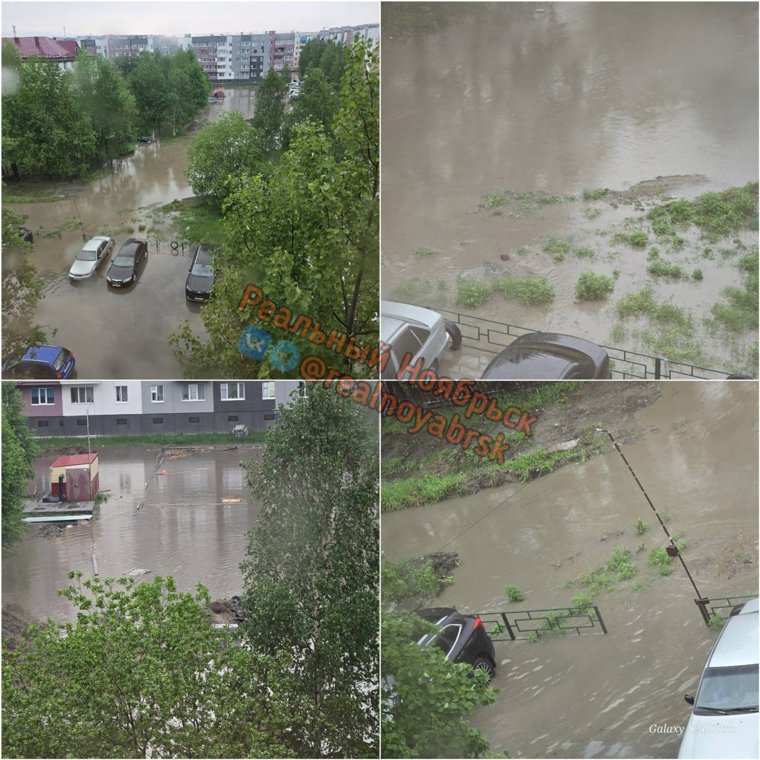 Дождевые воды угрожают затопить дома жителей Ноябрьска