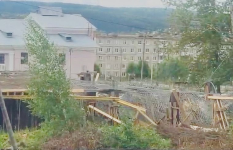 Обрушились перекрытия при строительстве отеля