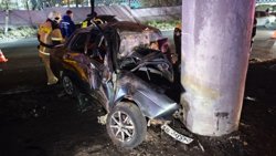 Водитель скончался на месте аварии